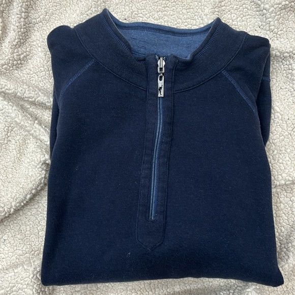Tommy Bahama Reversible Half Zip - Picture 2 of 3